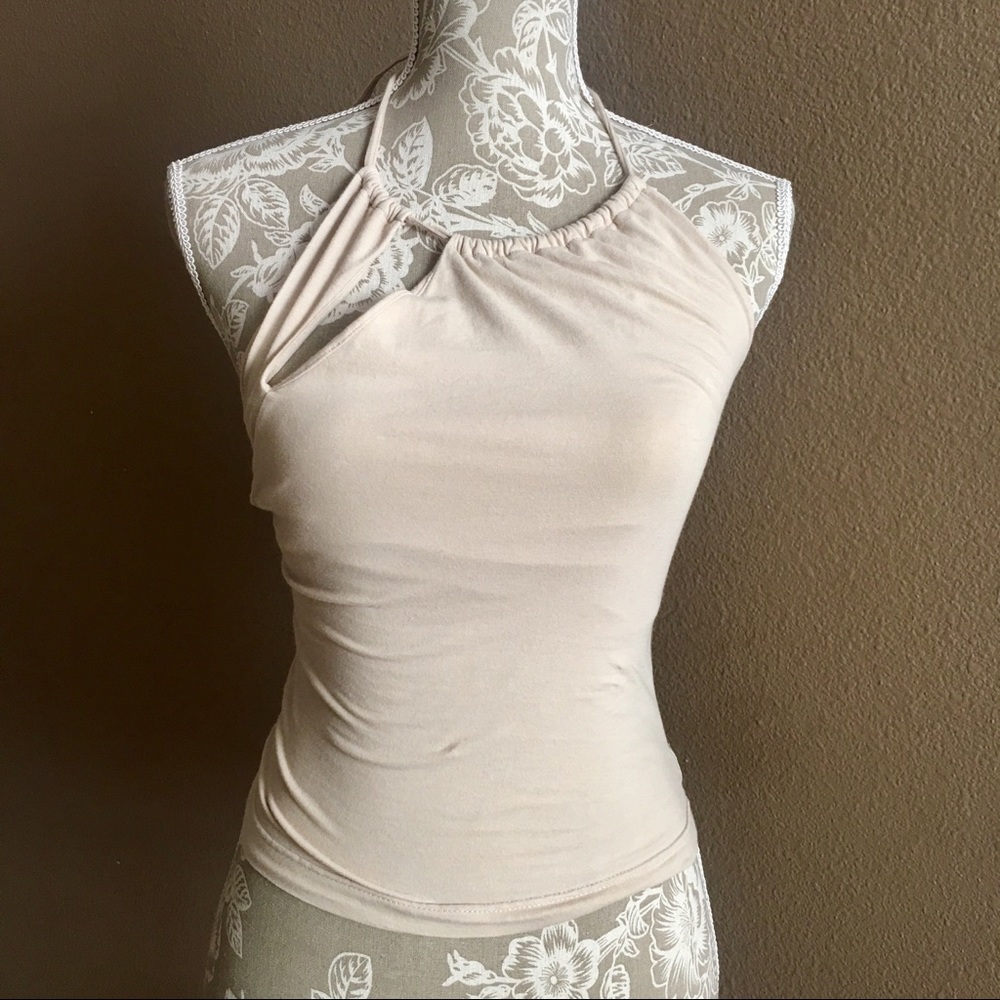 ARMANI EXCHANGE shelf bra tank top